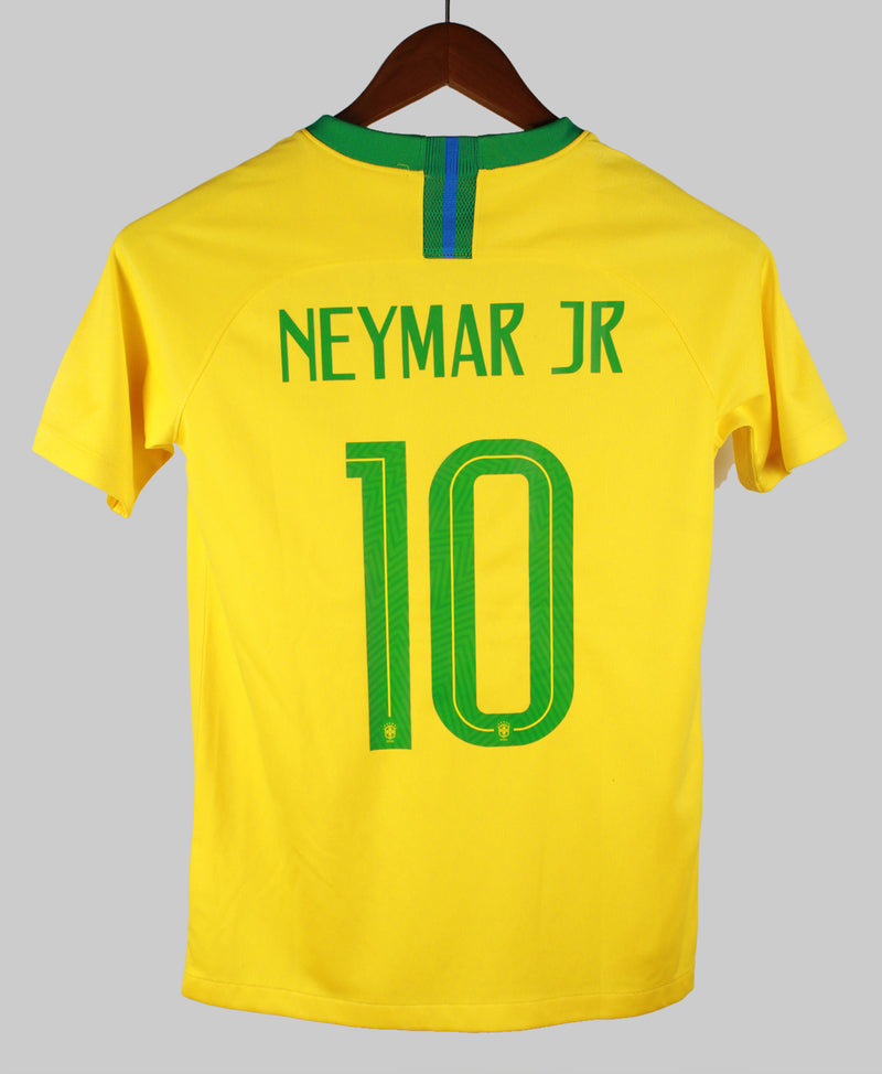 Brazil 2018-19 Neymar Jr Youth Home Kit (YL)