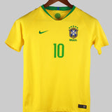 Brazil 2018-19 Neymar Jr Youth Home Kit (YL)