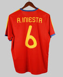 Spain 2010-11 A. Iniesta Home Kit (L)
