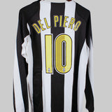 Juventus 2004-05 Del Piero Long Sleeve Home Kit (XL)