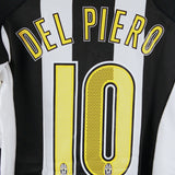 Juventus 2004-05 Del Piero Long Sleeve Home Kit (XL)
