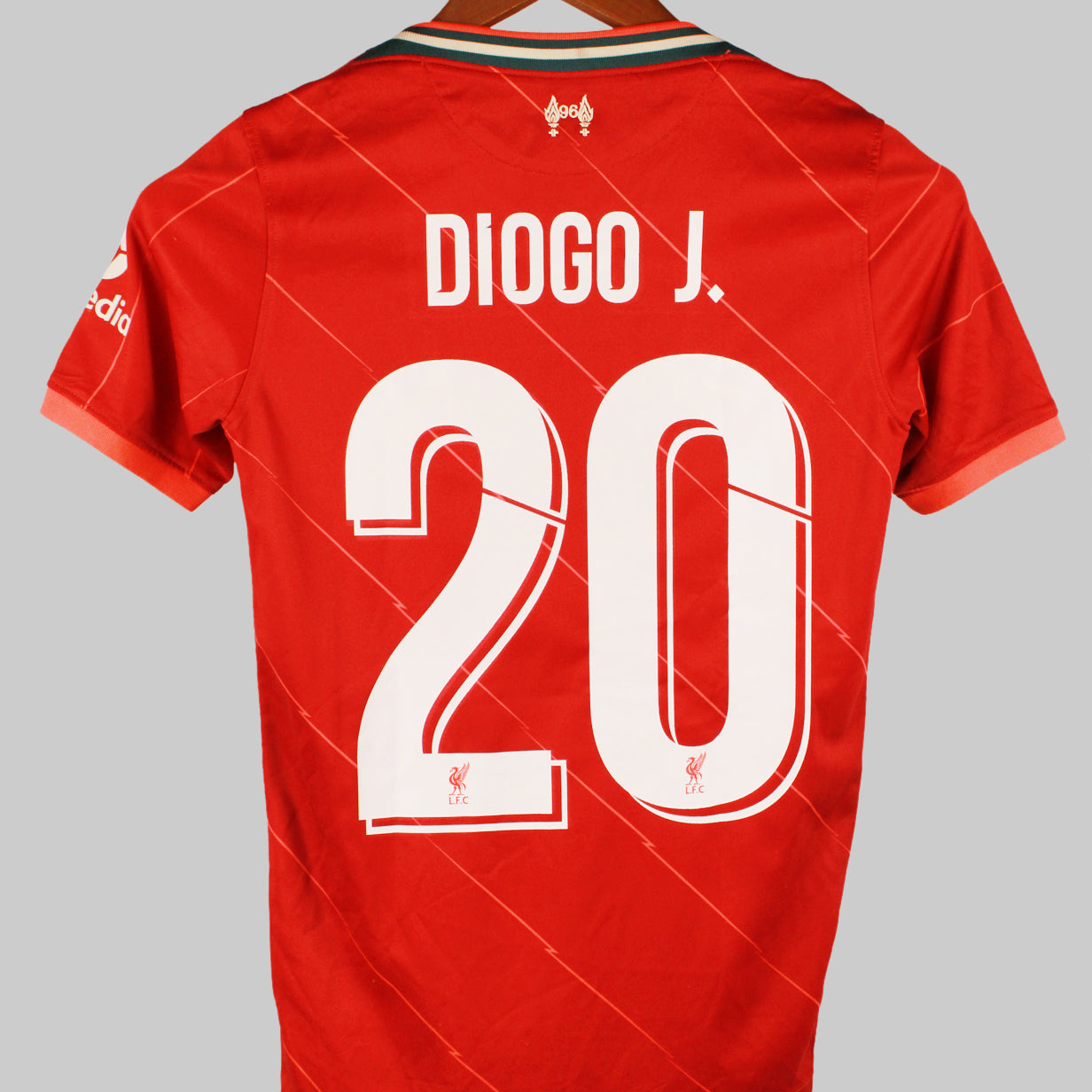 Liverpool 2021-22 Diogo J Home Kit (YL)
