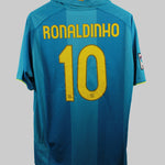 Barcelona 2007-08 Ronaldinho Away Kit (XL)