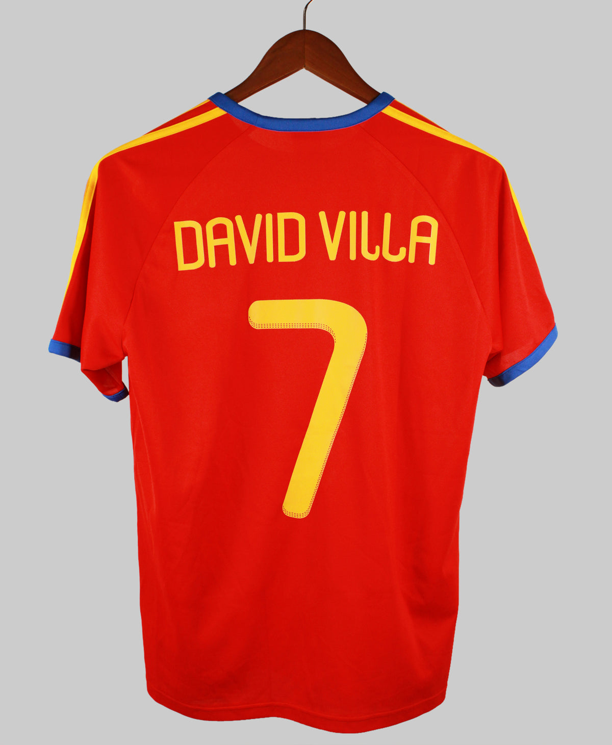 Spain 2010-11 David Villa Home Kit (M)