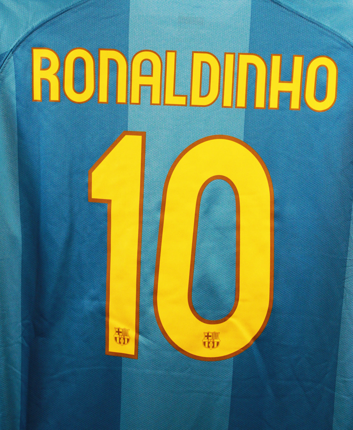 Barcelona 2007-08 Ronaldinho Away Kit (XL)