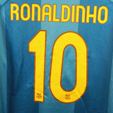 Barcelona 2007-08 Ronaldinho Away Kit (XL)