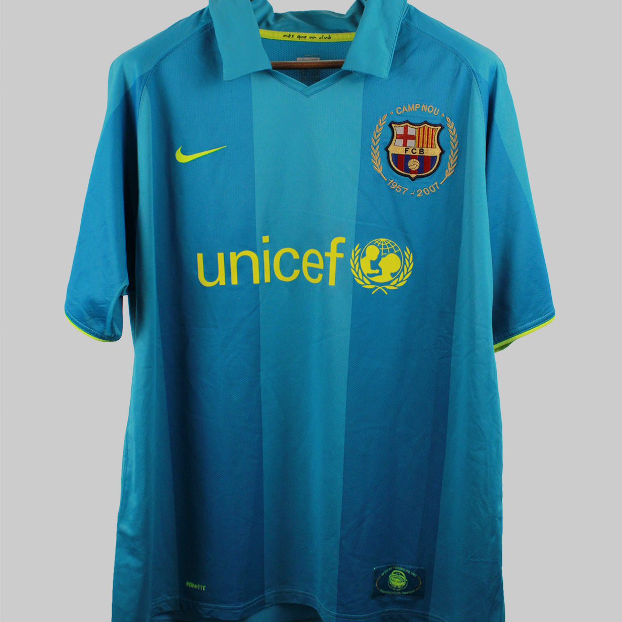Barcelona 2007-08 Ronaldinho Away Kit (XL)
