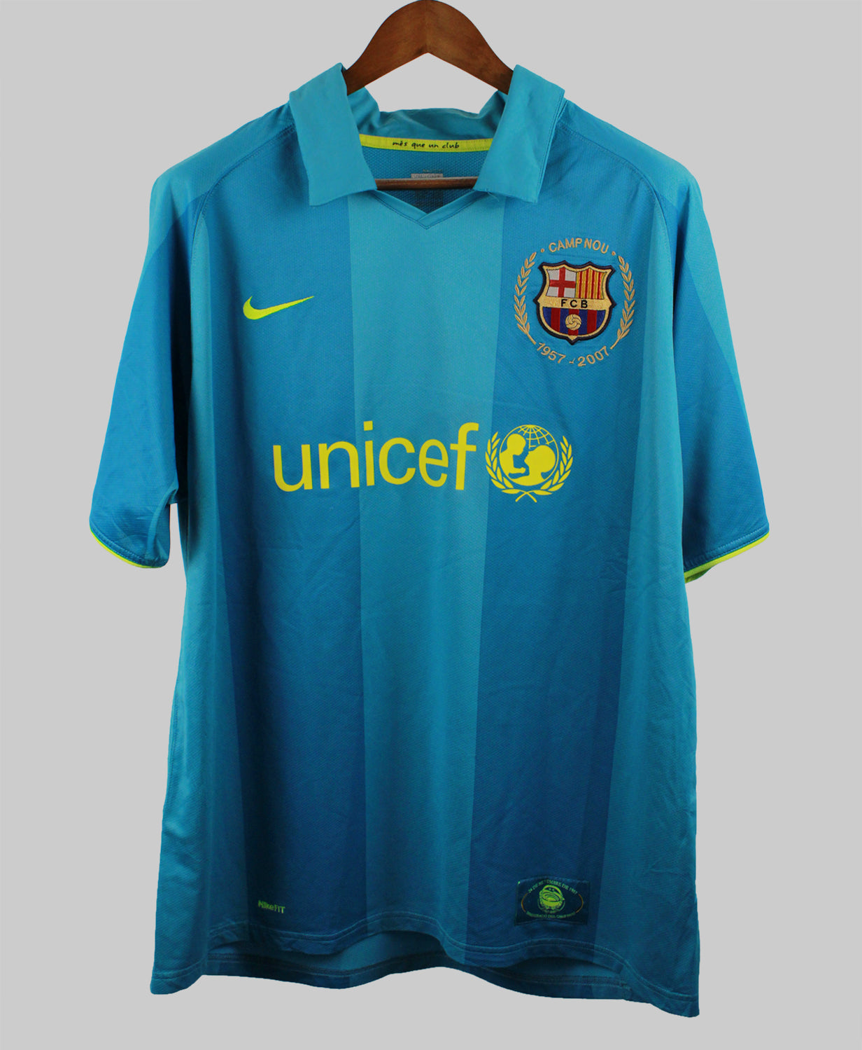 Barcelona 2007-08 Ronaldinho Away Kit (XL)