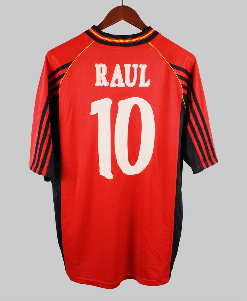 Spain 1998-99 Raul Home Kit (L)