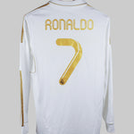 Real Madrid 2012-13 Ronaldo Home Long Sleeve Kit (YXL)