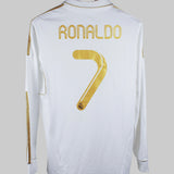 Real Madrid 2012-13 Ronaldo Home Long Sleeve Kit (YXL)