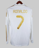 Real Madrid 2012-13 Ronaldo Home Long Sleeve Kit (YXL)