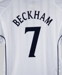 England 2001-02 Beckham Youth Home Kit (YL)