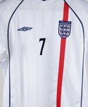 England 2001-02 Beckham Youth Home Kit (YL)