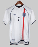 England 2001-02 Beckham Youth Home Kit (YL)