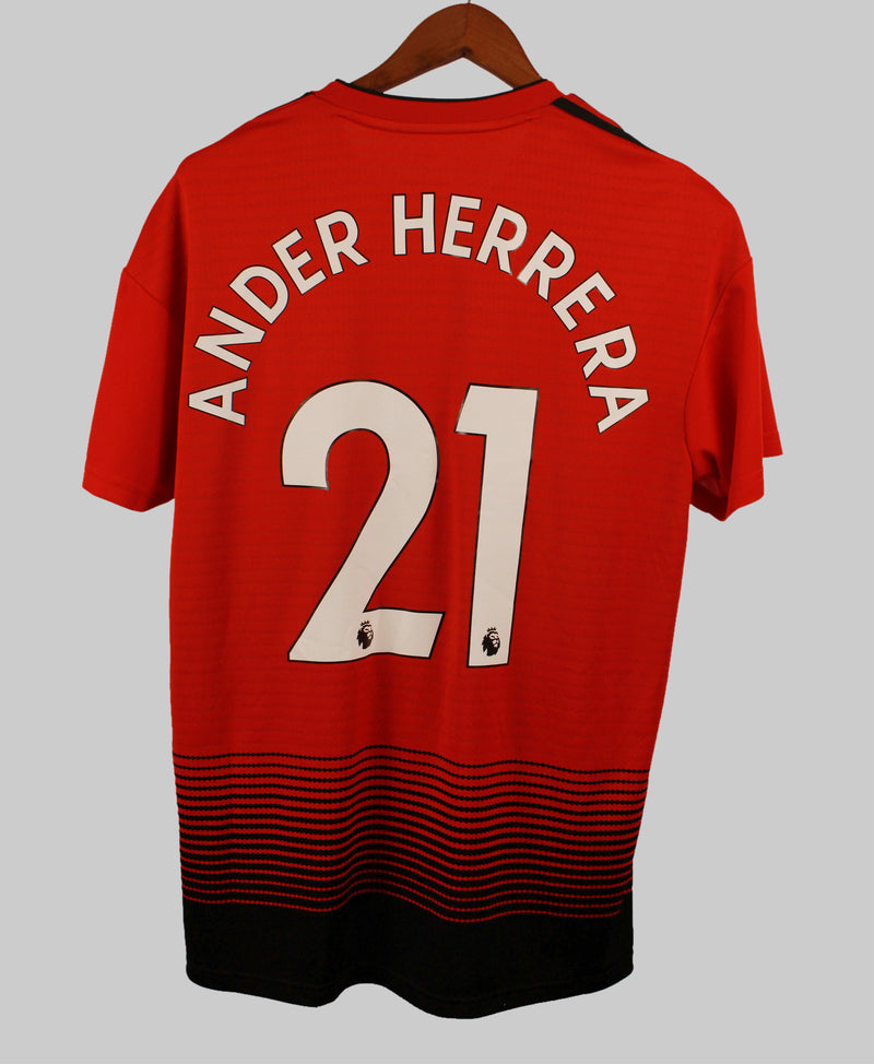 Manchester United 2018/2019 Ander Herrera Home shirt jersey Kit (L)
