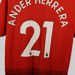 Manchester United 2018/2019 Ander Herrera Home shirt jersey Kit (L)
