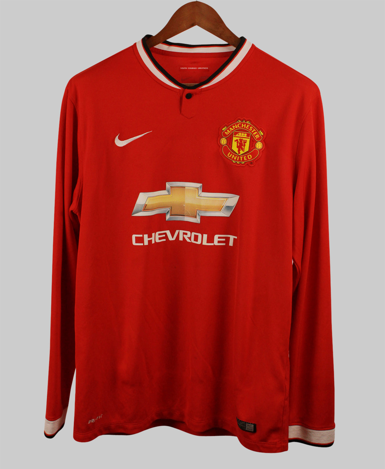 Manchester United 2014-15 Di Maria Long Sleeve Home Kit (L)