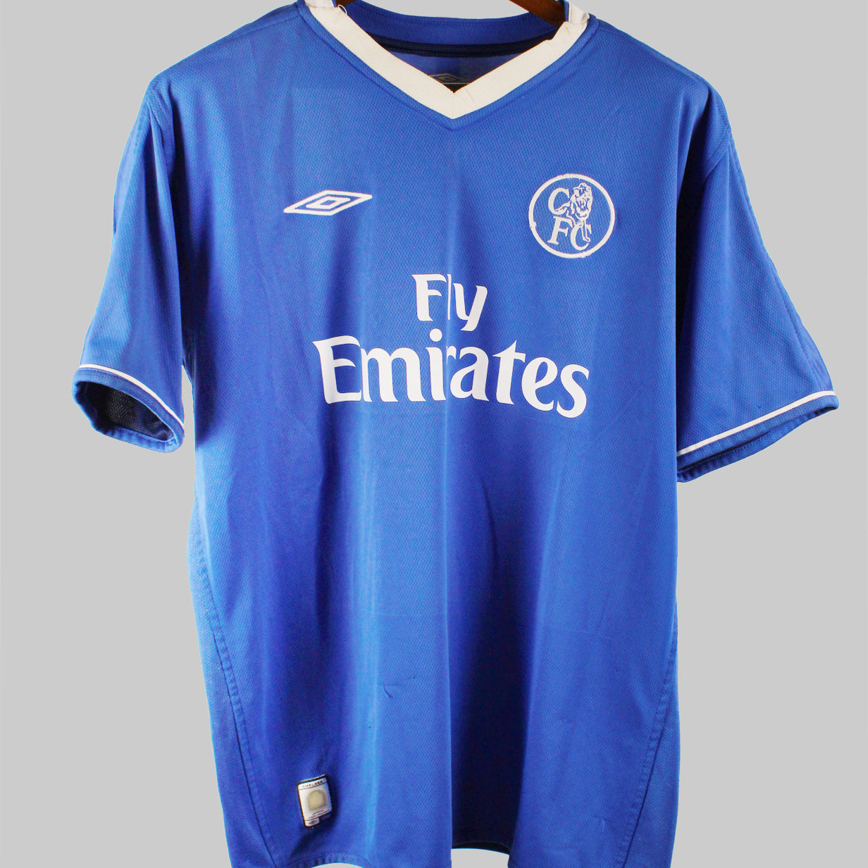 Chelsea 2003-04 Mutu Home Kit  (L)