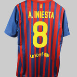 Barcelona 2011-12 Iniesta Home jersey