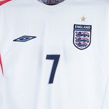 England 2006-07 Beckham Home Kit (L)