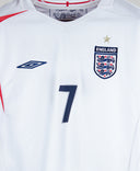 England 2006-07 Beckham Home Kit (L)