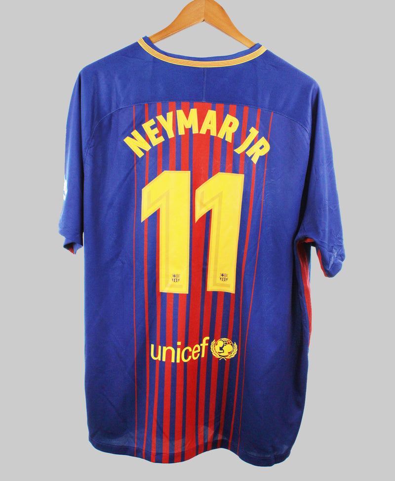 FC Barcelona 2017-18 Neymar Home Jersey