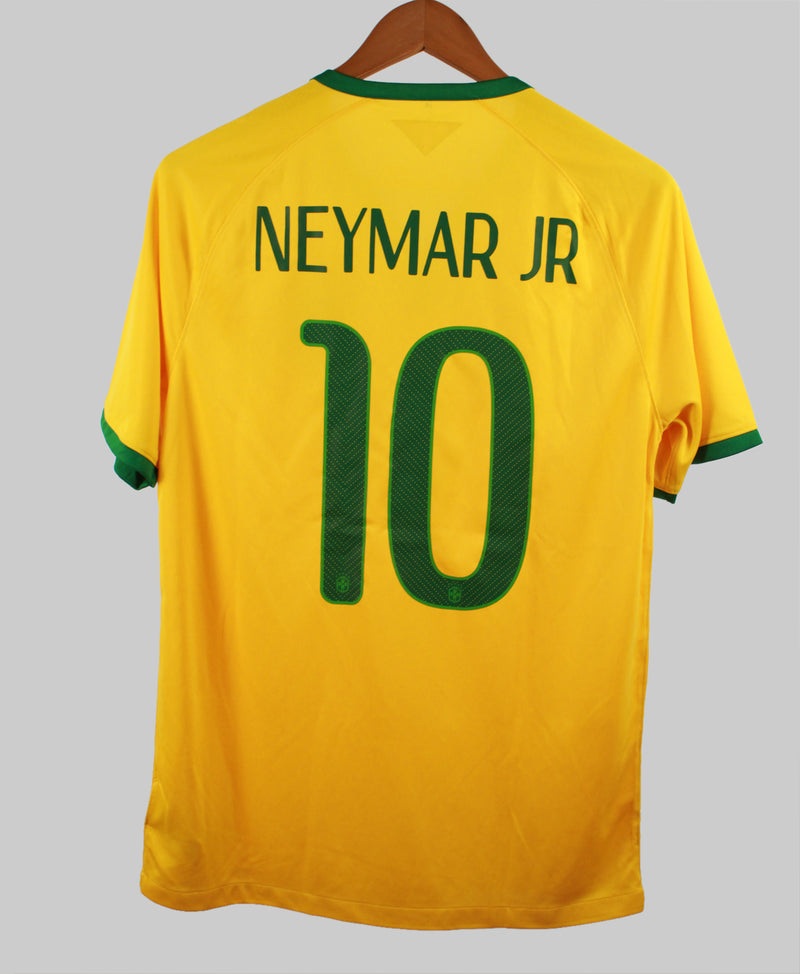 Brazil 2014 Neymar Home JERSEY shirt Kit (M)