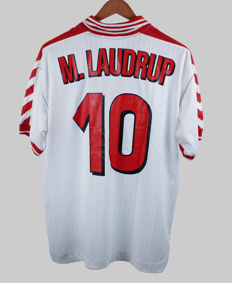 Denmark 1998 M. Laudrup Away Jersey