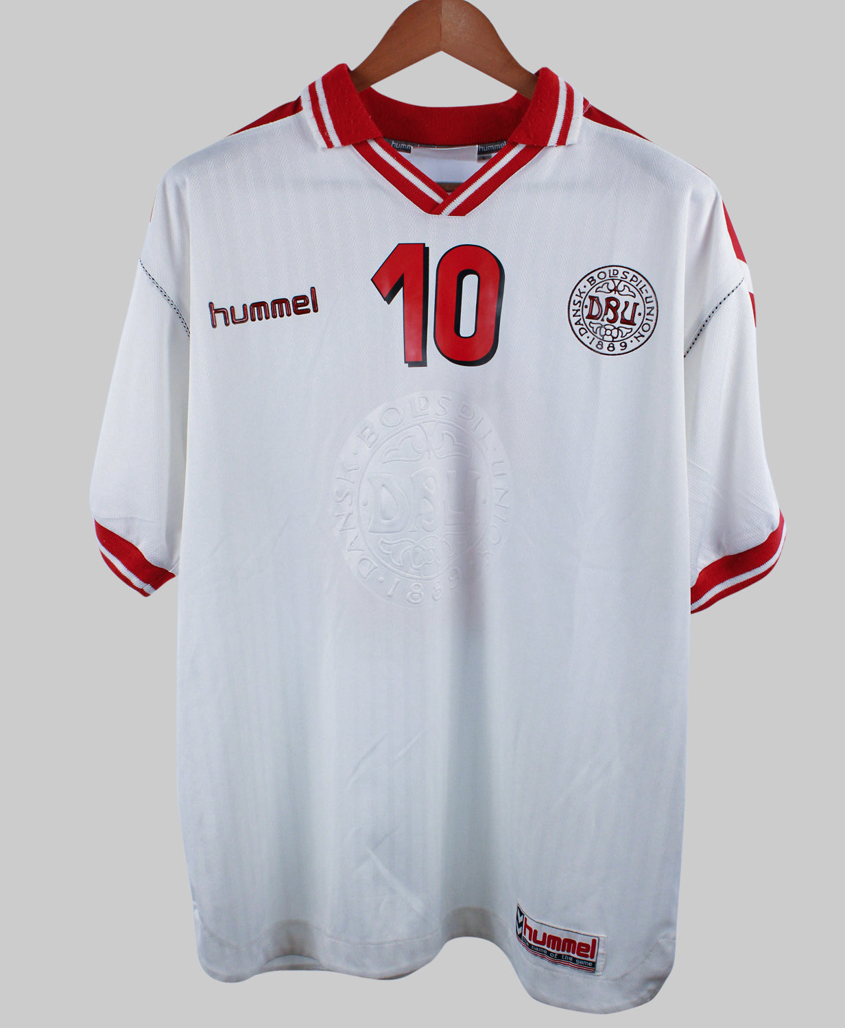 Denmark 1998 M. Laudrup Away Jersey