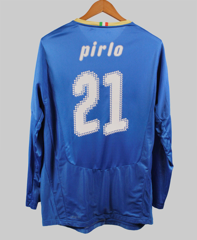 Italy 2008 Pirlo Home Long Sleeve Kit (L)