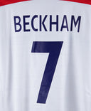England 2003-04 Beckham Home Kit  (XL)