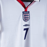 England 2003-04 Beckham Home Kit  (XL)