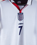England 2003-04 Beckham Home Kit  (XL)