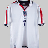 England 2003-04 Beckham Home Kit  (XL)
