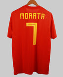 Spain 2018 Morata Home Jersey shirt