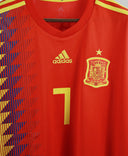Spain 2018 Morata Home Jersey shirt