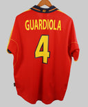 Spain 2000 Guardiola Home jersey shirt