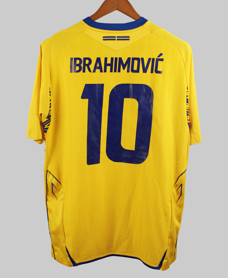 Sweden 2008 Ibrahimovic Home jersey