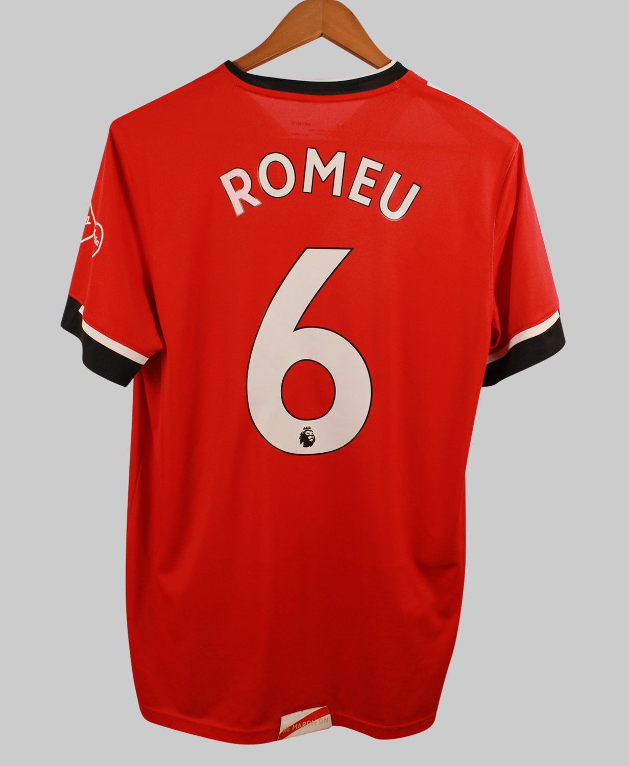 Southampton 2020-21 Romeu Home shirt jersey Kit (M)