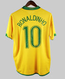 Brazil 2006-07 Ronaldinho Home Kit (L)