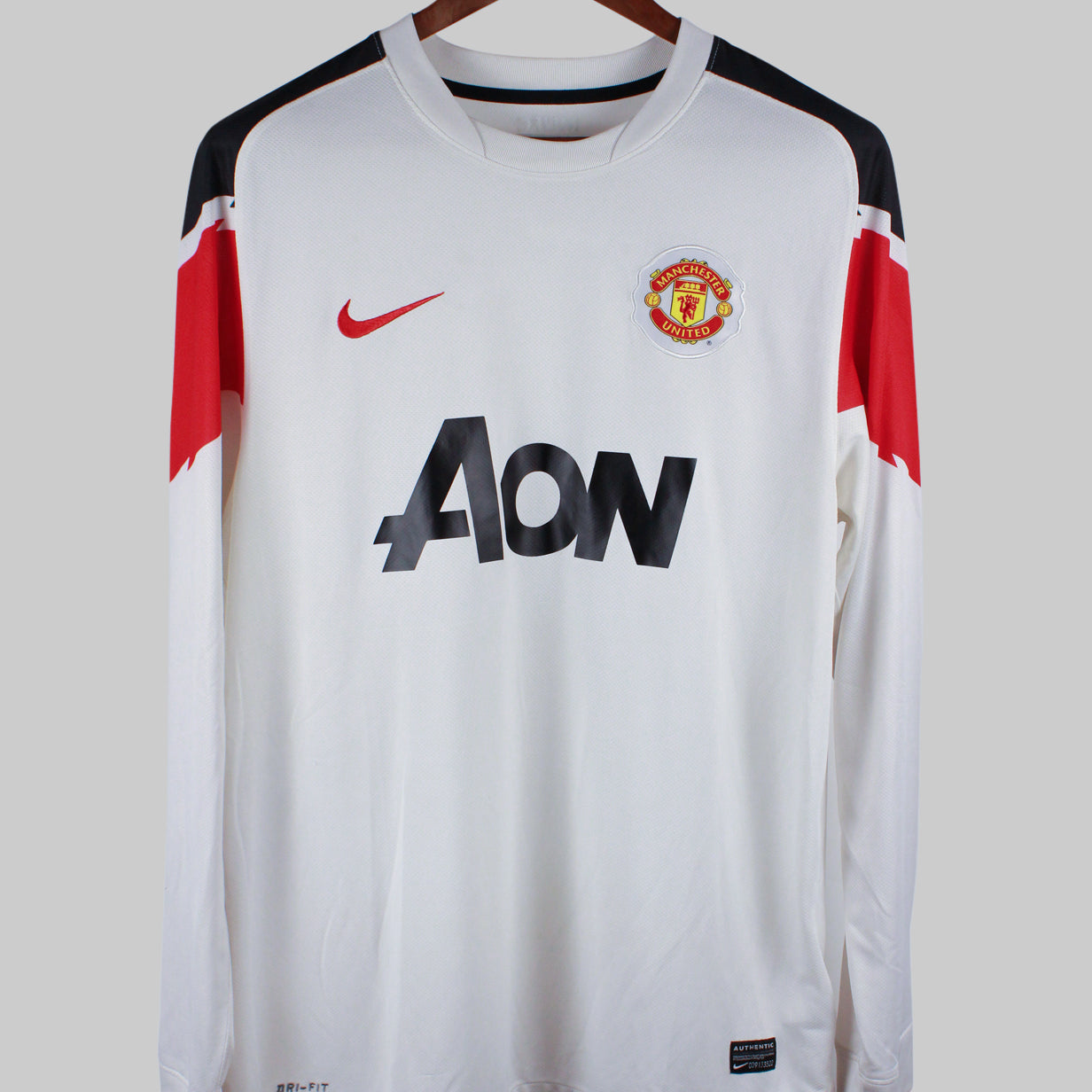 Manchester United 2010-11 Rooney Away Long Sleeve Kit (L)