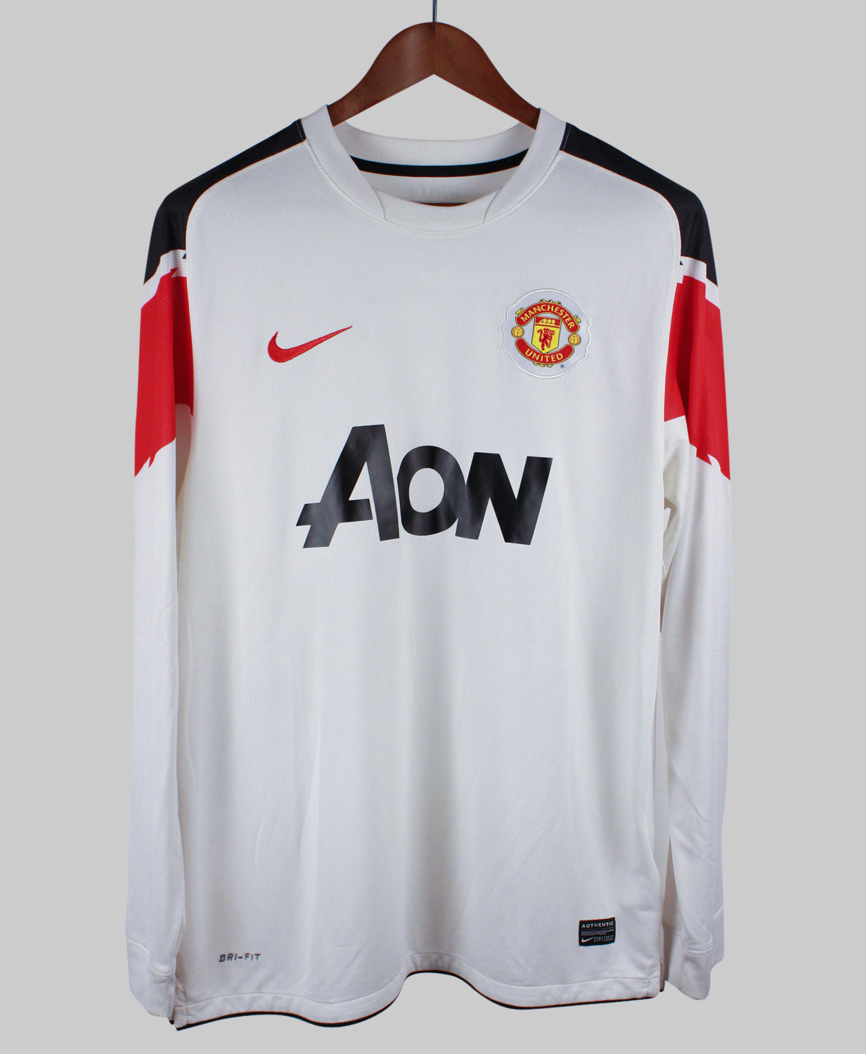Manchester United 2010-11 Rooney Away Long Sleeve Kit (L)