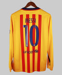 Barcelona 2015-16 Messi Away Long Sleeve Kit w/Tags (L)