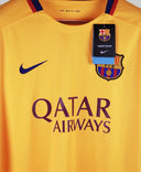 Barcelona 2015-16 Messi Away Long Sleeve Kit w/Tags (L)