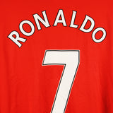 Manchester United 2009-10 Ronaldo Long Sleeve Home Kit (XL)