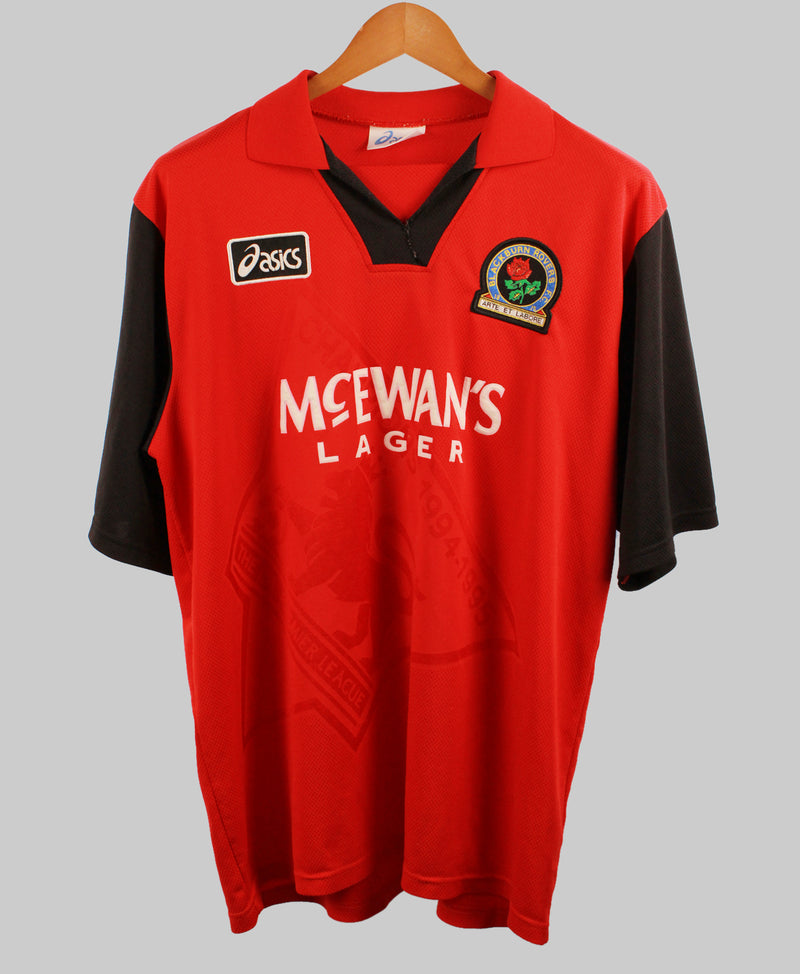Blackburn 1995-96 Away shirt jersey Kit (L)