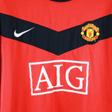 Manchester United 2009-10 Ronaldo Long Sleeve Home Kit (XL)