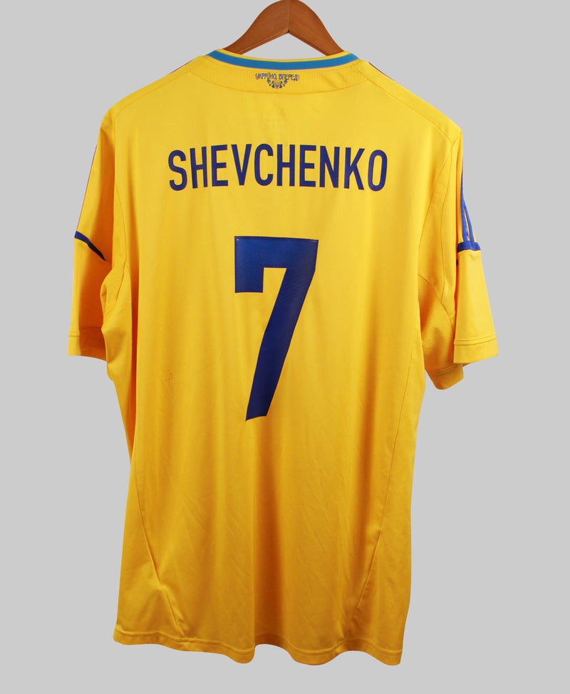 Ukraine 2012-13 Shevchenko Home Kit  (2XL)