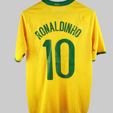 Brazil 2008-09 Ronaldinho Home Kit (M)